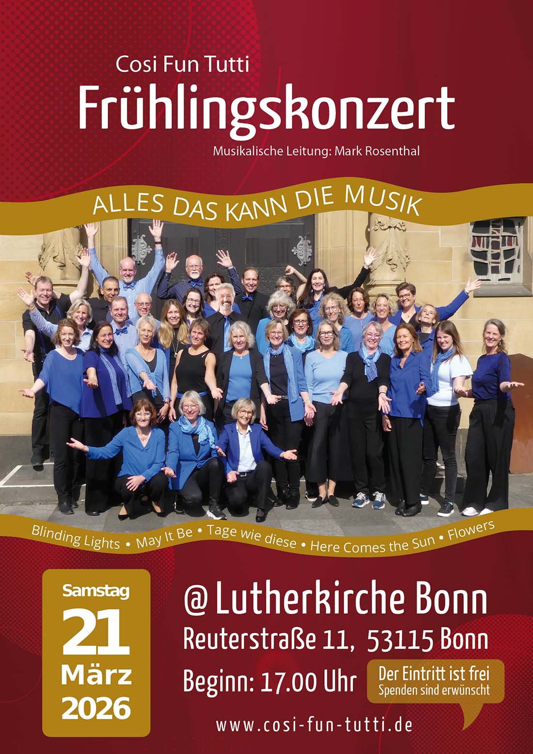 Einladung zum Cosi Fun Tutti - Frühlingskonzert 2026