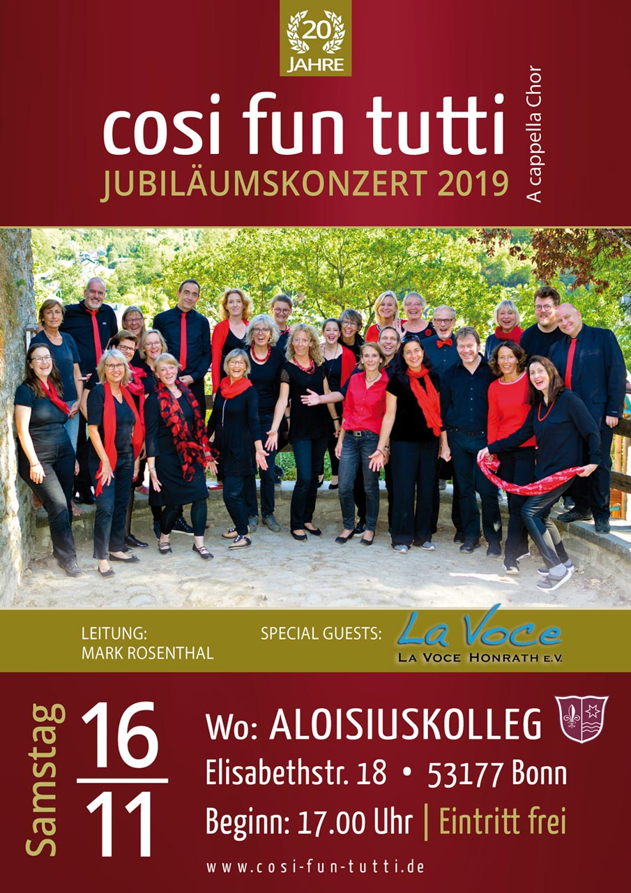Cosi Fun Tutti - Jubiläumskonzert 2019