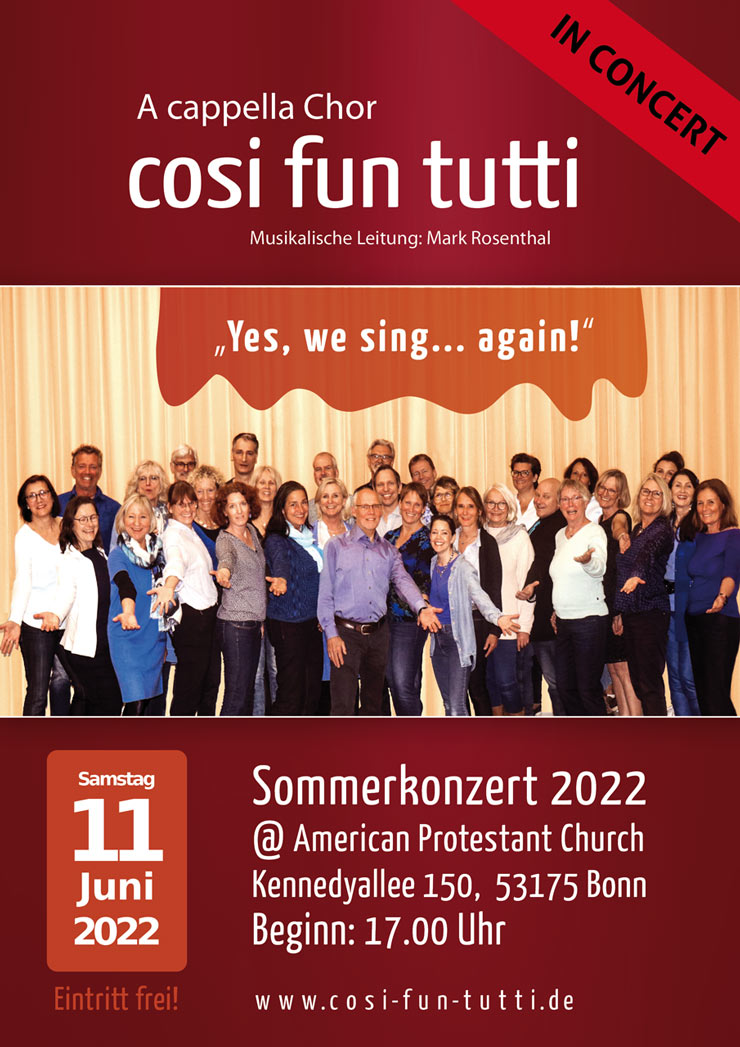 Einladung / Flyer Sommerkonzert 2022